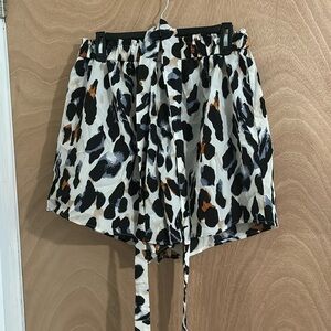 Leopard print shorts